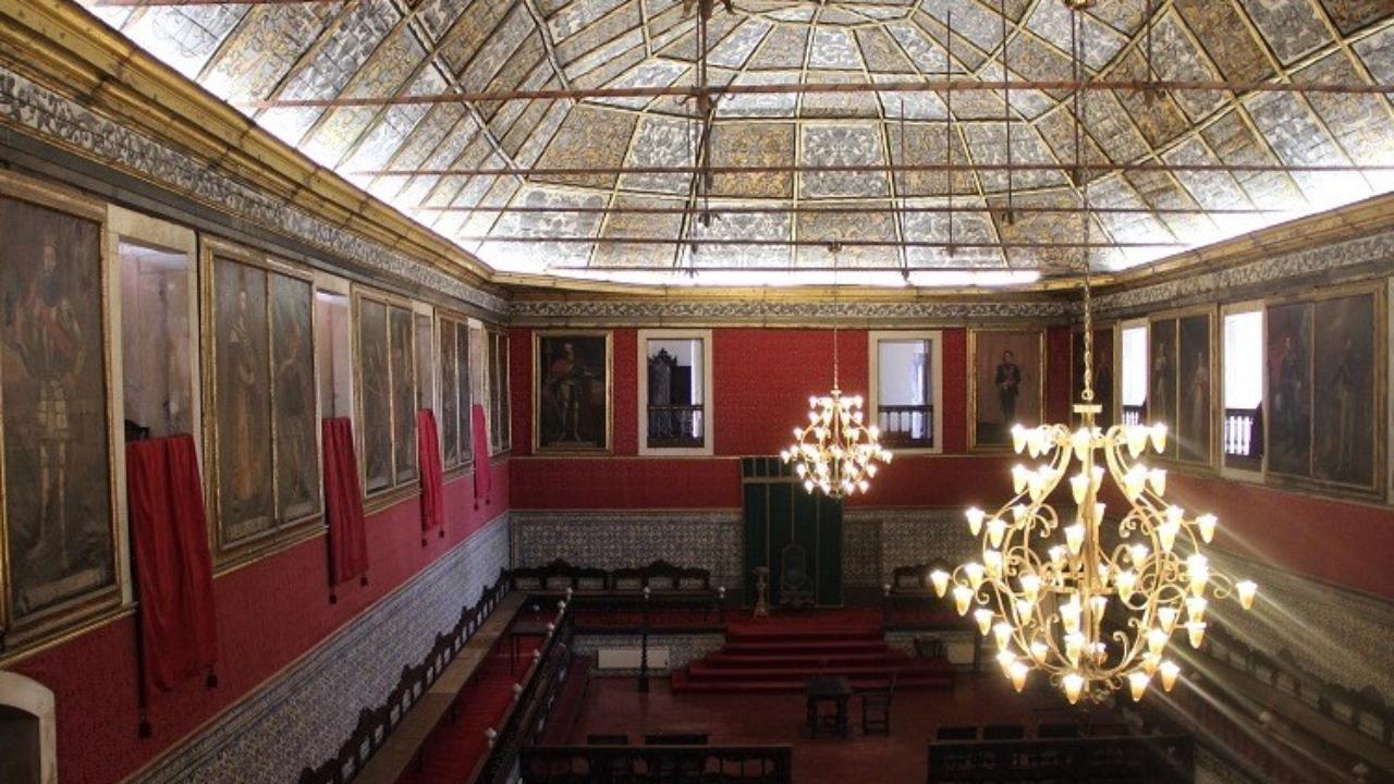 Sala dos Capelos onde se realizam provas de doutoramento
