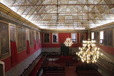 Sala dos Capelos onde se realizam provas de doutoramento