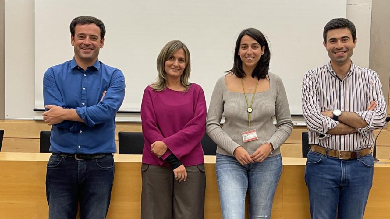 Os investigadores Flávio Reis, Sofia Viana, Inês Preguiça e Filipe Palavra