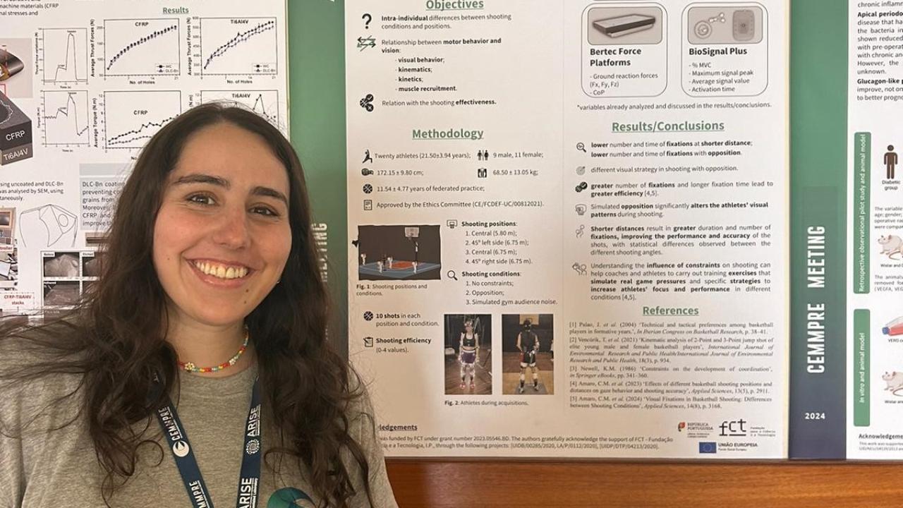 Catarina Miguens Amaro, estudante do Doutoramento, premiada com o Poster Award no Meeting do CEMMPRE