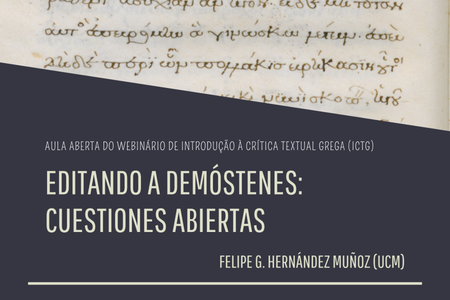 Aula aberta do Webinário Introdução à Crítica Textual Grega