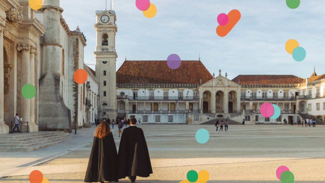Estudantes UC no Paço das Escolas, Polo 1 da Universidade