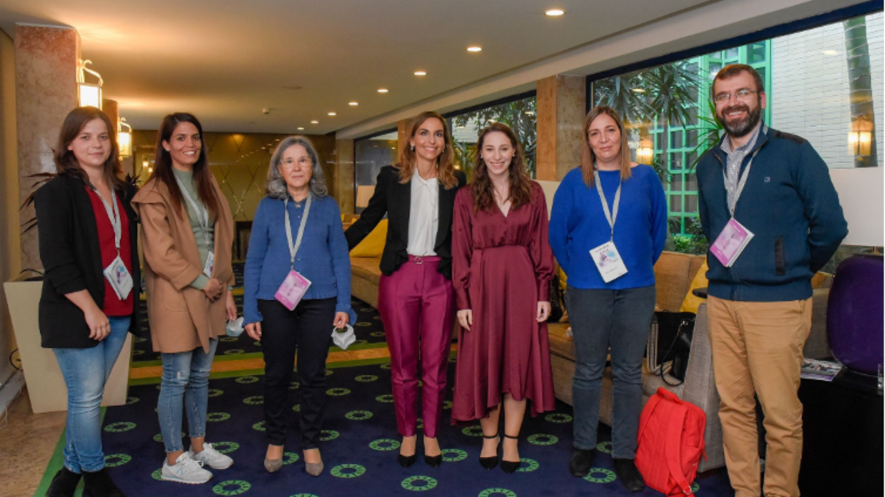 Da esquerda para a direita: Raquel Alves, Joana Jorge, Ana Bela Sarmento Ribeiro; Catarina Geraldes, Bárbara Marques; Ana Cristina Gonçalves, José Pedro Carda