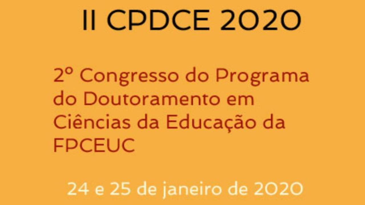 II Congresso do Programa do Doutoramento em Ciências da Educação da FPCEUC