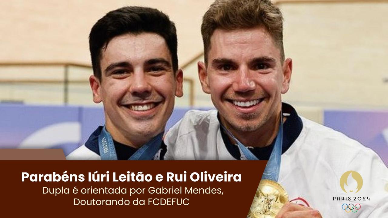 Dupla de Ouro em Madison nos Jogos Olímpicos Paris 2024 orientada por doutorando da FCDEFUC