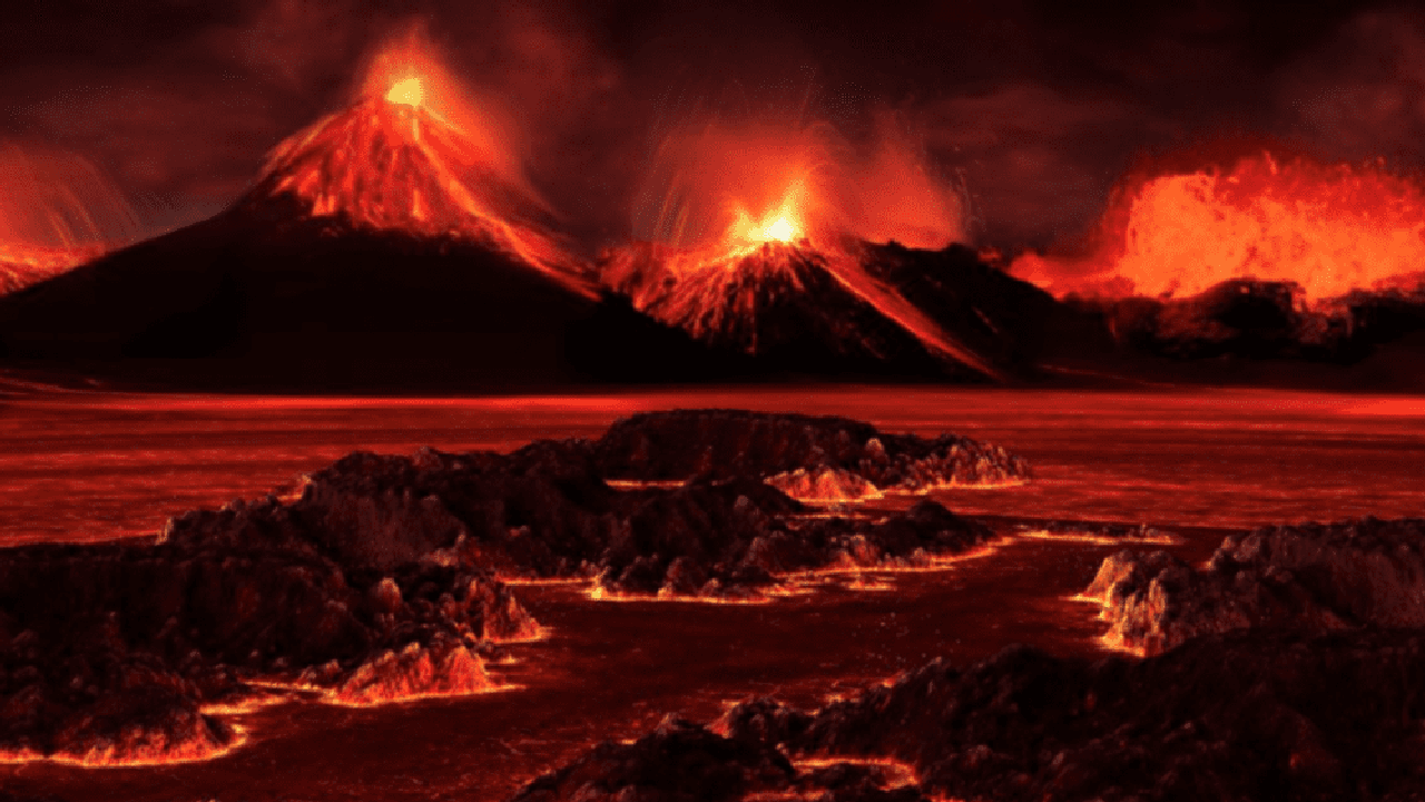 erupção vulcânica