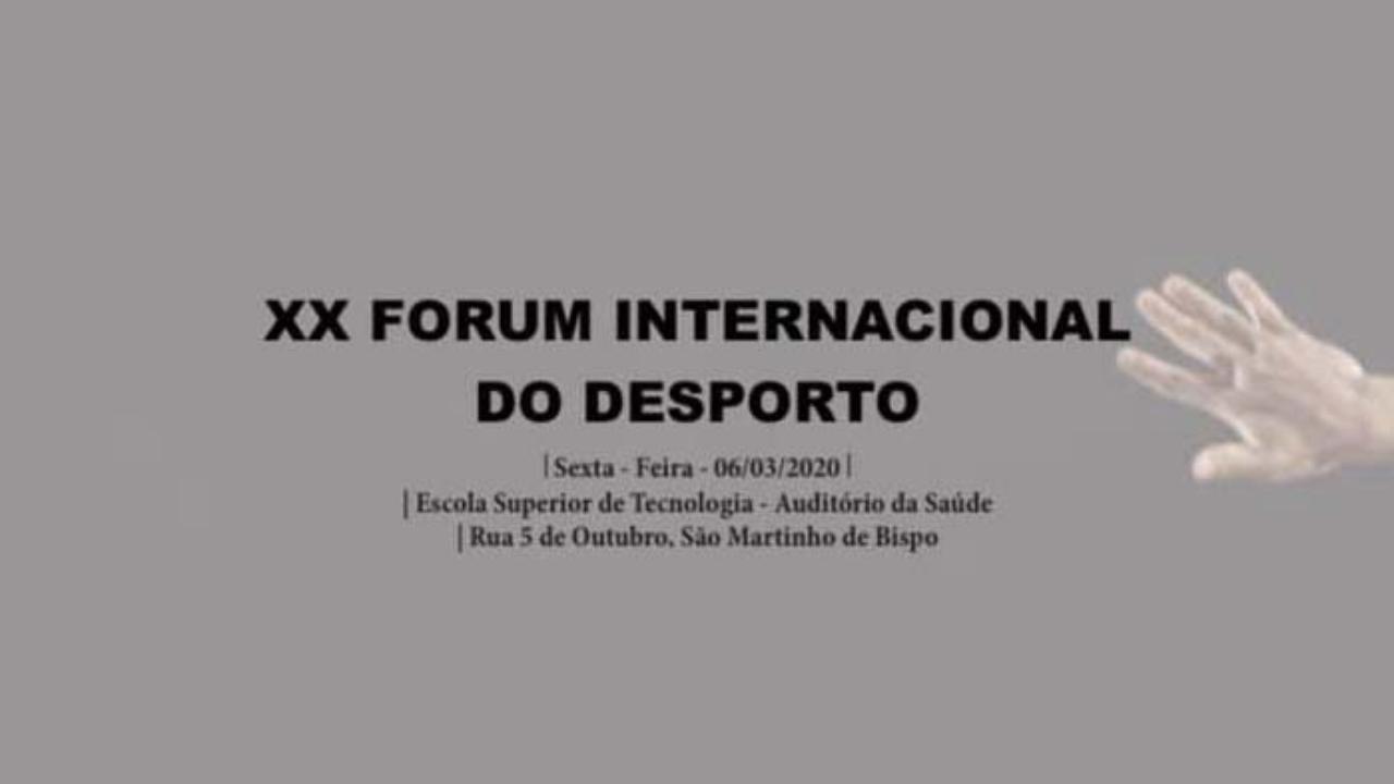 XX Fórum Internacional Desporto