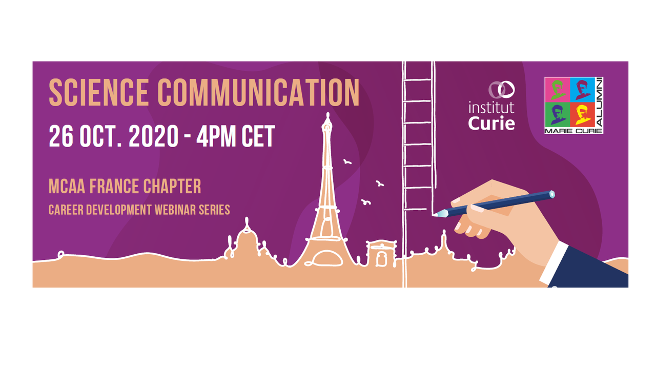 Webinar de Comunicação de Ciência por Marie Curie Alumni Association