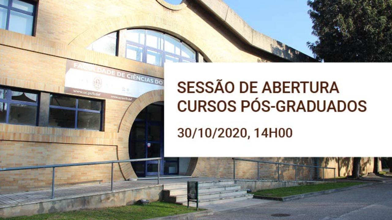 Sessão de abertura cursos pós-graduados